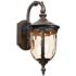 John Timberland Bellagio 16 1/2" Bronze Downbridge Outdoor Wall Light