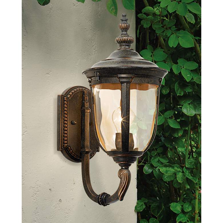 Image 1 John Timberland Bellagio 16 1/2" Bronze Upbridge Arm Outdoor Light