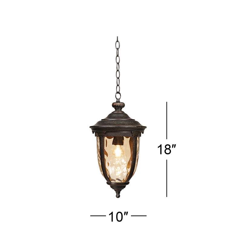 Image 7 John Timberland Bellagio 18" High Bronze Outdoor Hanging Light more views