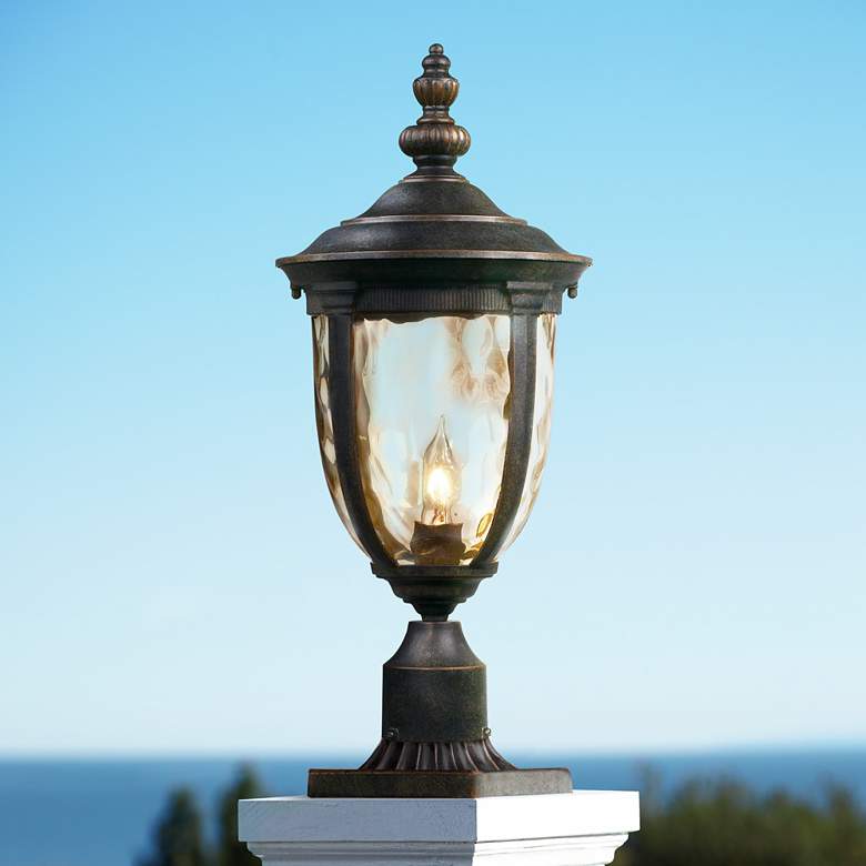 Image 2 John Timberland Bellagio 21 1/4" High Bronze Outdoor Post Light