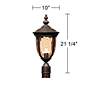 6_John Timberland Bellagio 21 1/4" High Bronze Outdoor Post Light more views