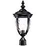 3_John Timberland Bellagio 21 1/4" Textured Black Outdoor Post Light
