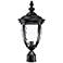John Timberland Bellagio 21 1/4" Textured Black Outdoor Post Light