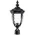 John Timberland Bellagio 21 1/4" Textured Black Outdoor Post Light