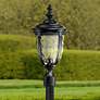 2_John Timberland Bellagio 21 1/4" Textured Black Outdoor Post Light