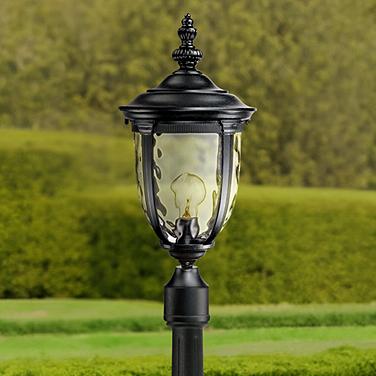 John Timberland Bellagio 21 1/4" Textured Black Outdoor Post Light