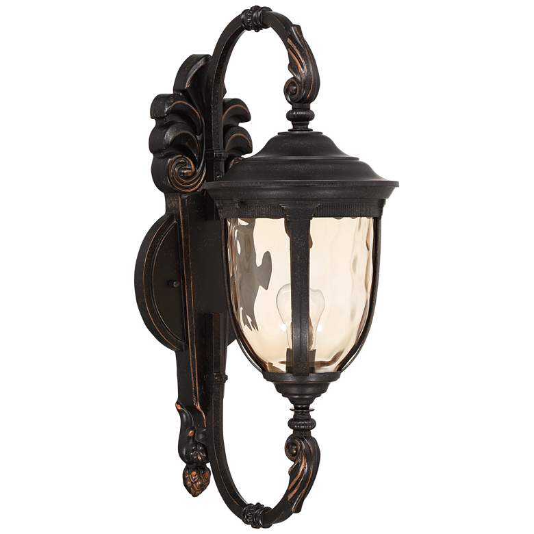 Image 2 John Timberland Bellagio 26" High Bronze Upbridge Outdoor Wall Light