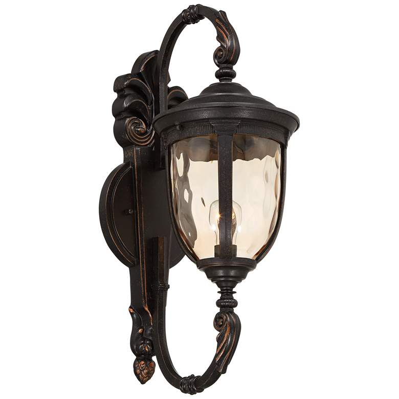 Image 7 John Timberland Bellagio 26" High Bronze Upbridge Outdoor Wall Light more views