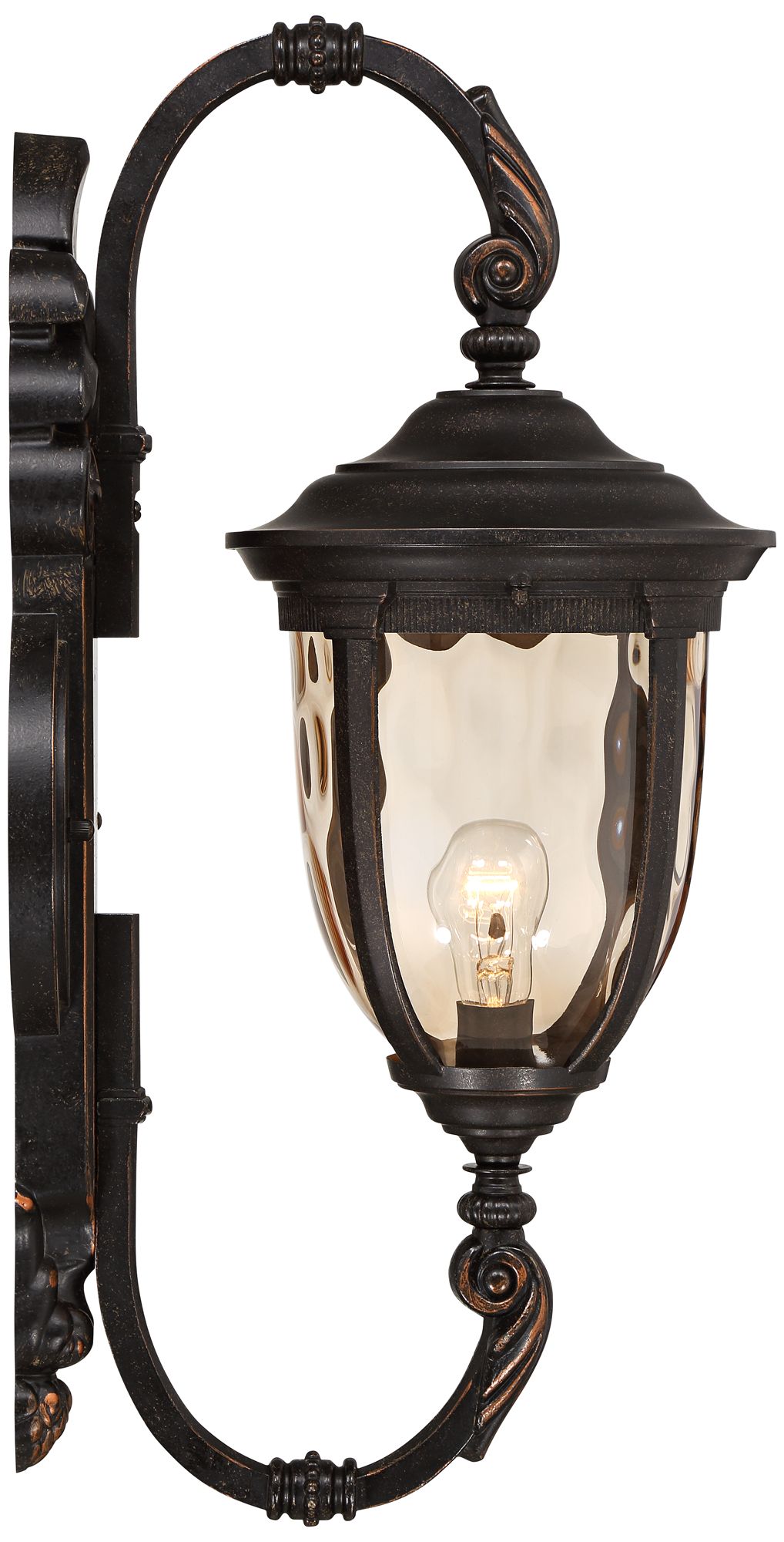 John Timberland Bellagio 26" High Bronze Upbridge Outdoor Wall Light