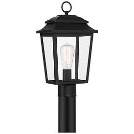 Image2 of John Timberland Bellis Verde 16" Textured Black Outdoor Post Light