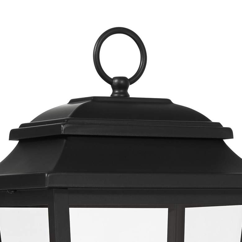 Image 4 John Timberland Bellis Verde 16" Textured Black Outdoor Post Light more views