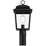 John Timberland Bellis Verde 16" Textured Black Outdoor Post Light