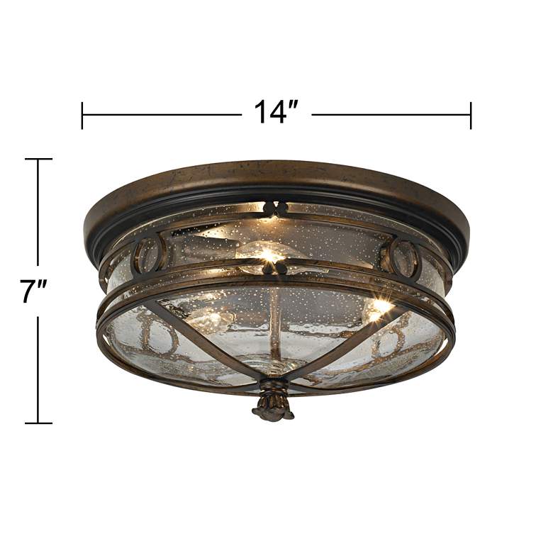 Image 7 John Timberland Beverly Drive 14" Wide Indoor-Outdoor Ceiling Light more views