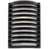 John Timberland® Black Grid 10" High Modern Outdoor Wall Light