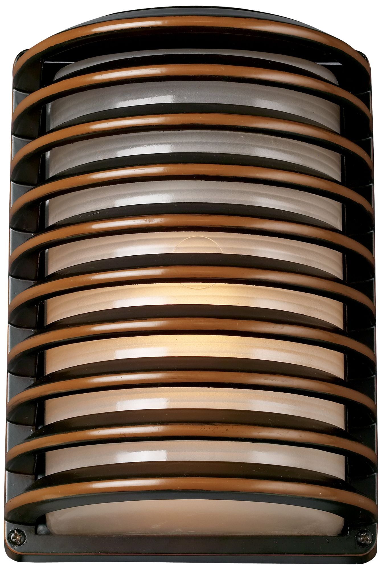 John Timberland Bronze Grid 10" High Outdoor Wall Light 98999