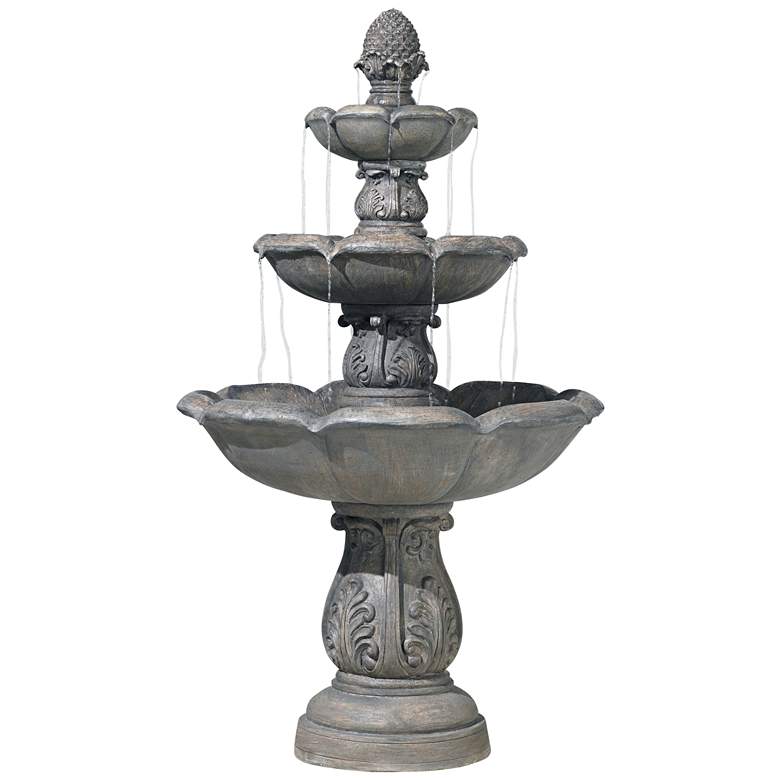Image 2 John Timberland Browning 65" High Three-Tier Traditional Fountain