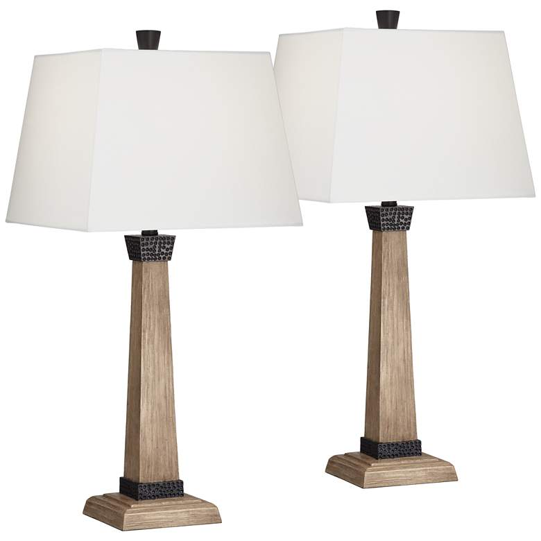 Image 2 John Timberland Buchan 29 1/2 inch Table Lamps Set of 2 with Smart Sockets