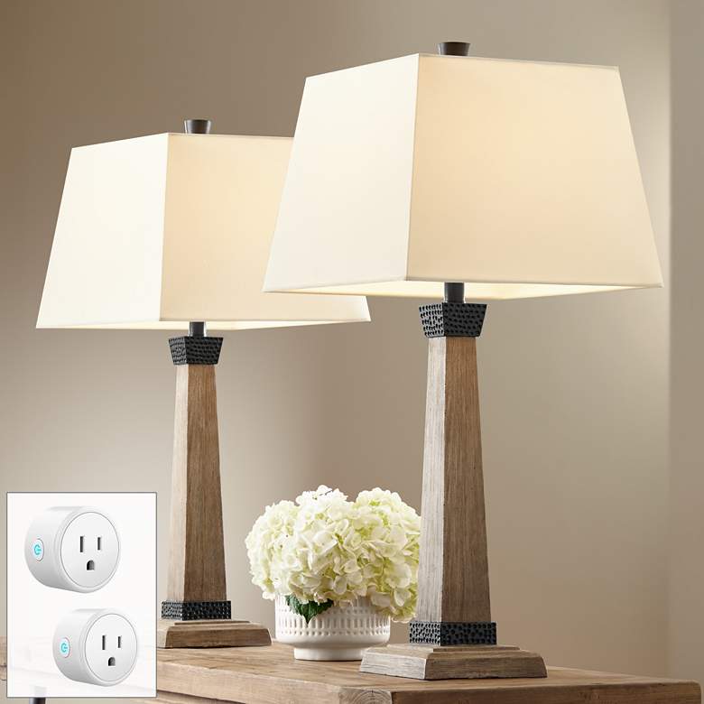 Image 1 John Timberland Buchan 29 1/2" Table Lamps Set of 2 with Smart Sockets
