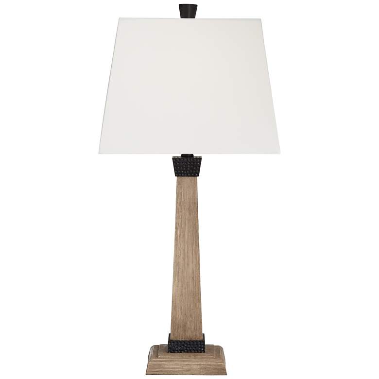 Image 6 John Timberland Buchan 29 1/2" Wood Pedestal Table Lamps Set of 2 more views