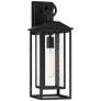 2_John Timberland Califa 20" High Black and Clear Glass Outdoor Light