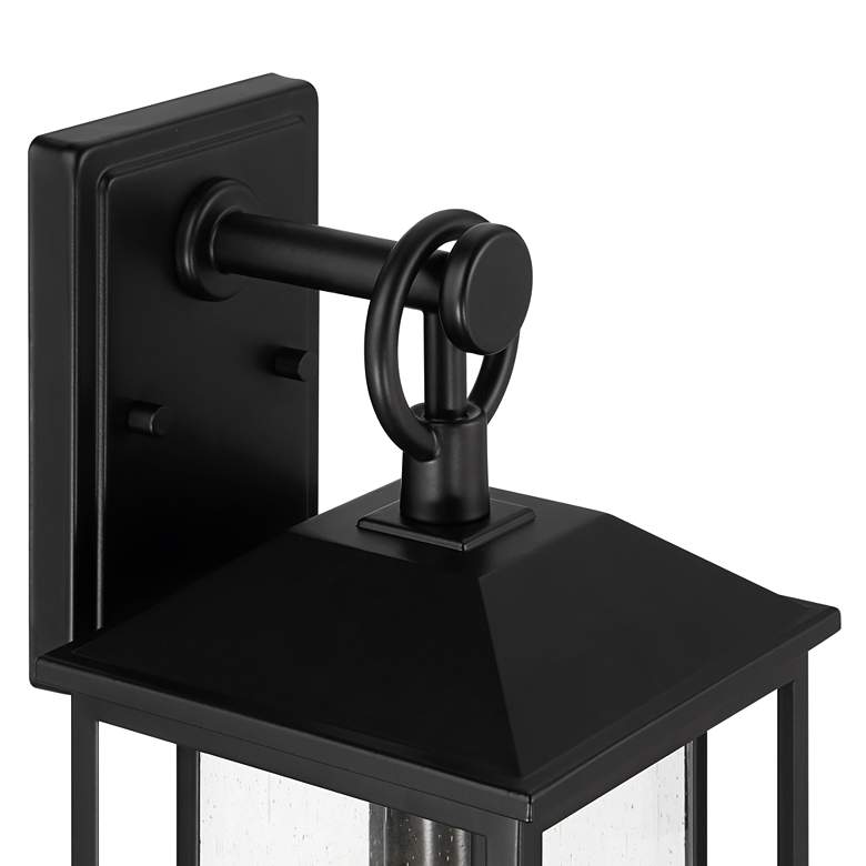 Image 3 John Timberland Califa 20" High Black and Clear Glass Outdoor Light more views