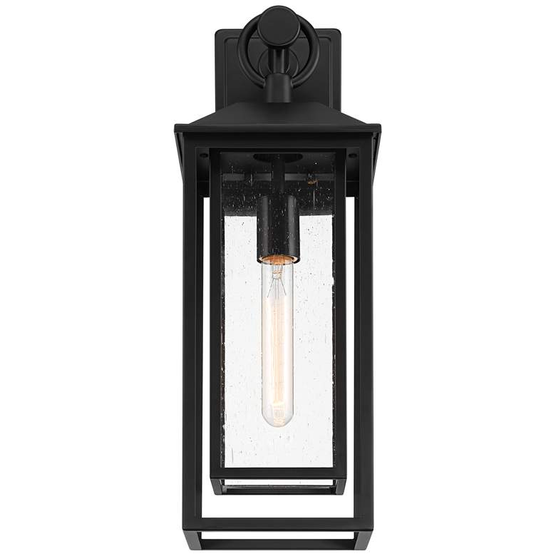 Image 5 John Timberland Califa 20" High Black and Clear Glass Outdoor Light more views