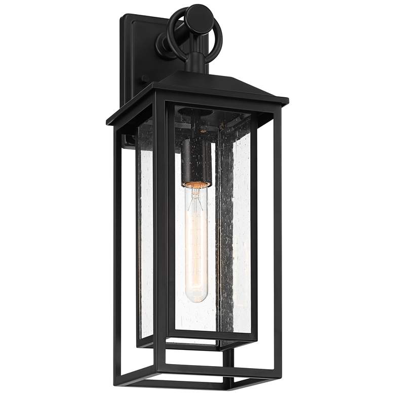Image 6 John Timberland Califa 20" High Black and Clear Glass Outdoor Light more views