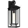 6_John Timberland Califa 20" High Black and Clear Glass Outdoor Light more views