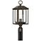 John Timberland Califa 21 1/2" High Bronze Textured Glass Post Light