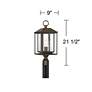 6_John Timberland Califa 21 1/2" High Bronze Textured Glass Post Light more views