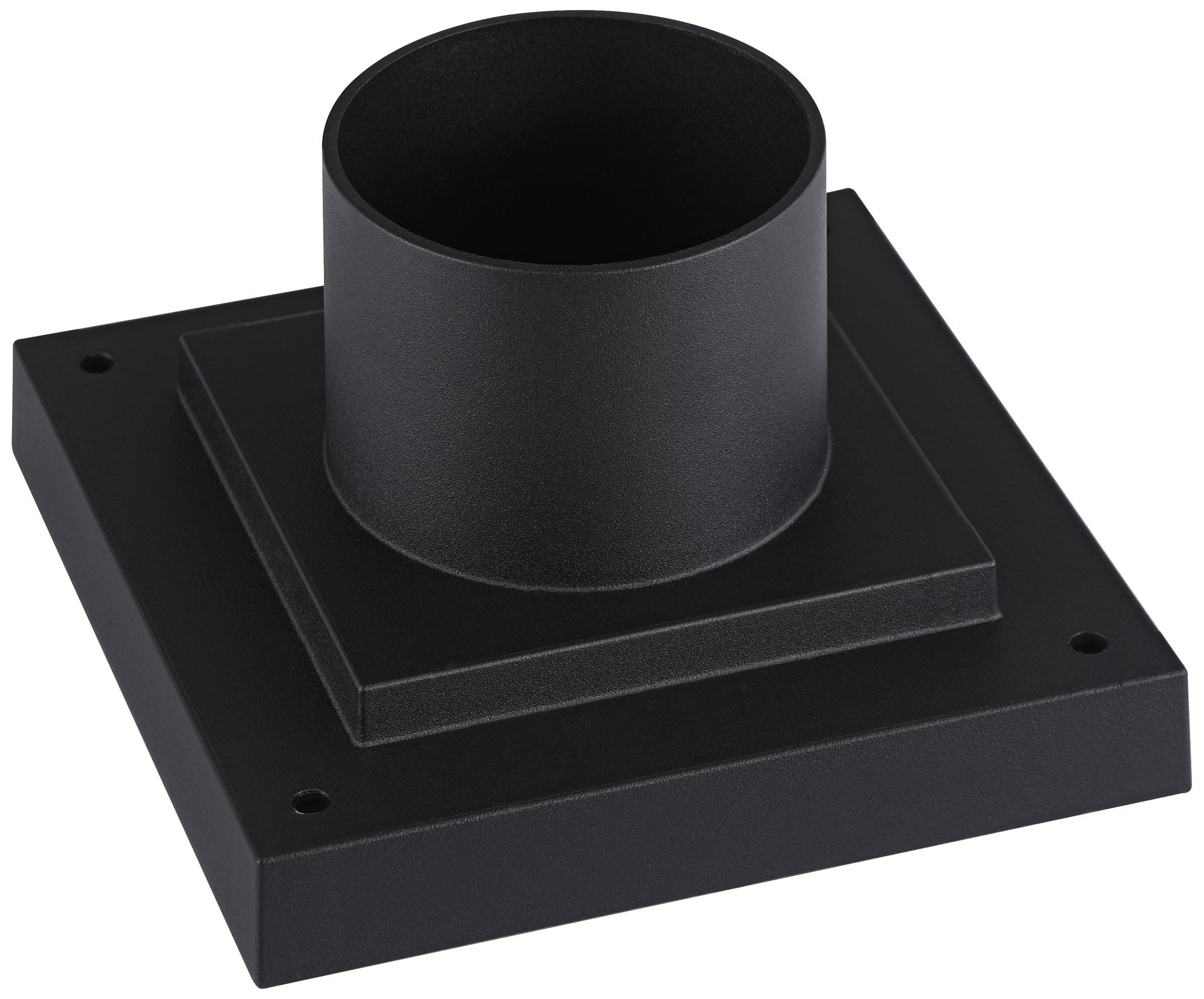 Image 6 John Timberland Califa 21 3/4" Black and Seeded Glass Pier Mount Light more views