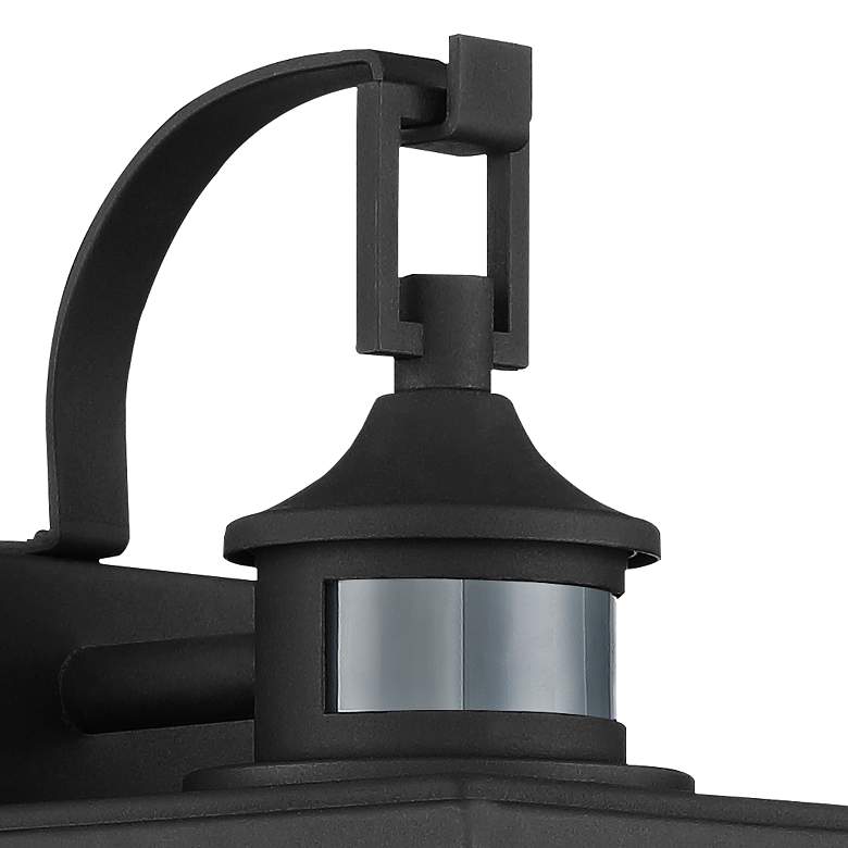 Image 4 John Timberland Cameron 13 3/4 inch Black Motion Sensor Outdoor Wall Light more views
