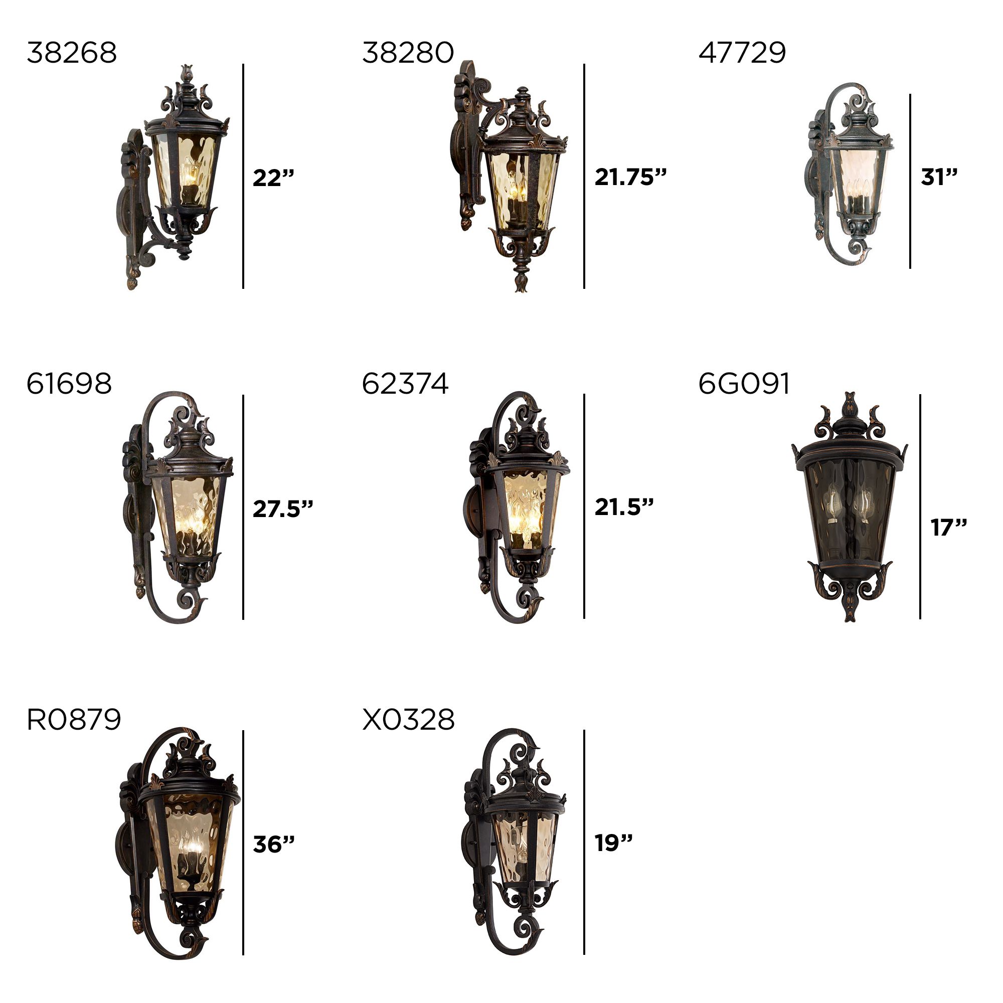 John Timberland Casa Marseille 19" Bronze Scroll Outdoor Wall Light