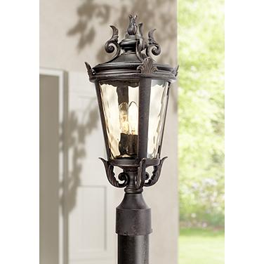 John Timberland Casa Marseille 20 1/2" High Bronze Outdoor Post Light