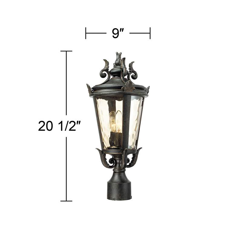 Image 4 John Timberland Casa Marseille 20 1/2" High Bronze Outdoor Post Light more views