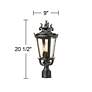 4_John Timberland Casa Marseille 20 1/2" High Bronze Outdoor Post Light more views