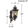 5_John Timberland Casa Marseille 22" High Bronze Outdoor Wall Light more views