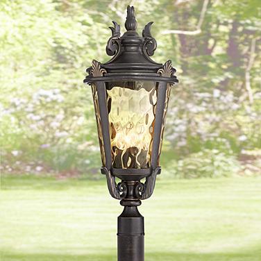John Timberland Casa Marseille 28" Bronze 4-Light Outdoor Post Light