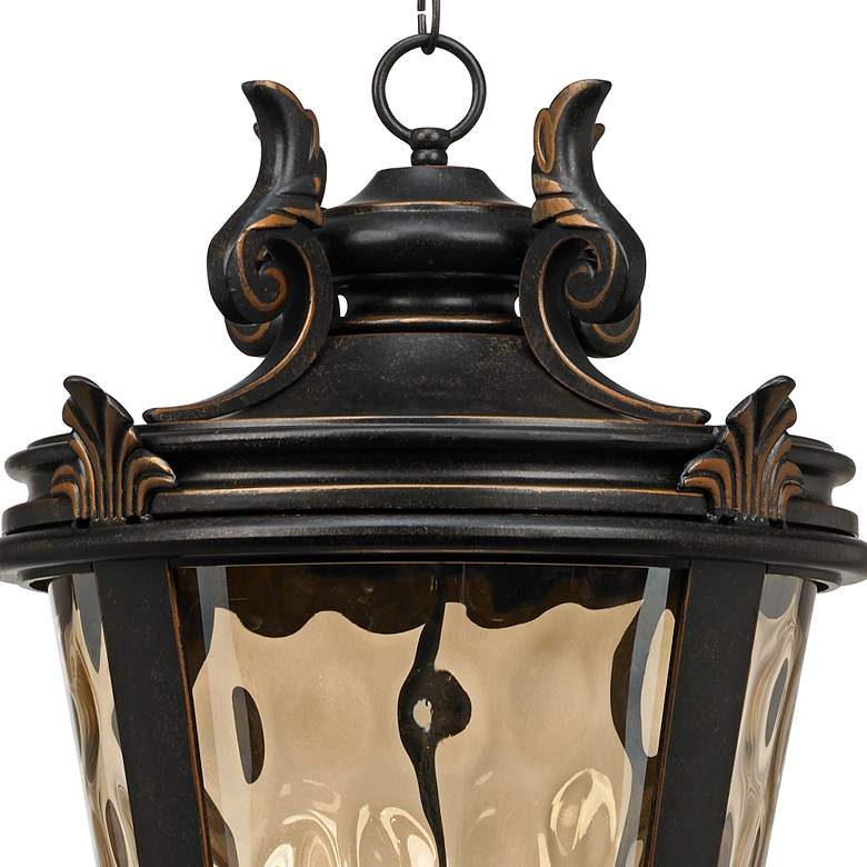 Image 3 John Timberland Casa Marseille 30 inch High Bronze Outdoor Hanging Light more views