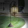 John Timberland Casa Marseille 35" Bronze LED Landscape Path Light in scene