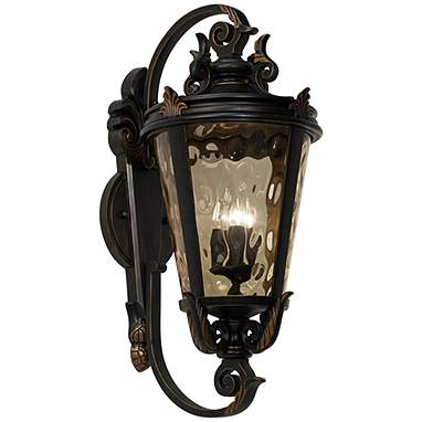 John Timberland Casa Marseille 36" High Scroll Arm Outdoor Wall Light