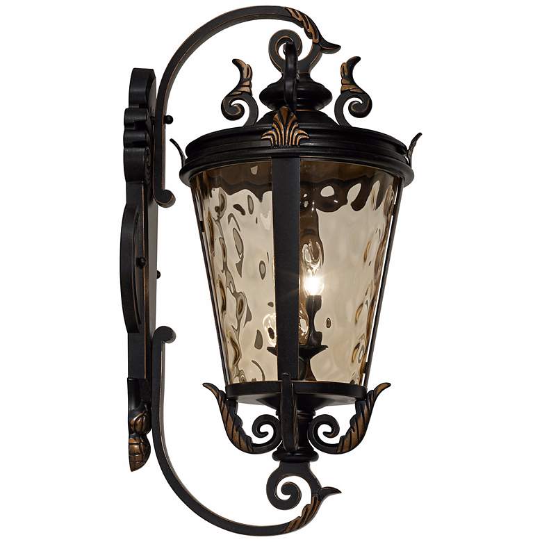 Image 6 John Timberland Casa Marseille 36 inch High Scroll Arm Outdoor Wall Light more views