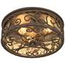2_John Timberland Casa Seville 12" Walnut Indoor-Outdoor Ceiling Light