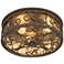 John Timberland Casa Seville 12" Walnut Indoor-Outdoor Ceiling Light