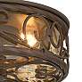 4_John Timberland Casa Seville 12" Walnut Indoor-Outdoor Ceiling Light more views