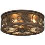 5_John Timberland Casa Seville 12" Walnut Indoor-Outdoor Ceiling Light more views