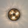 6_John Timberland Casa Seville 12" Walnut Indoor-Outdoor Ceiling Light more views