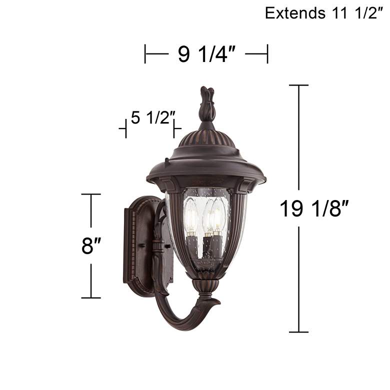 Image 7 John Timberland Casa Sierra 19 1/8" Traditional Outdoor Wall Light more views