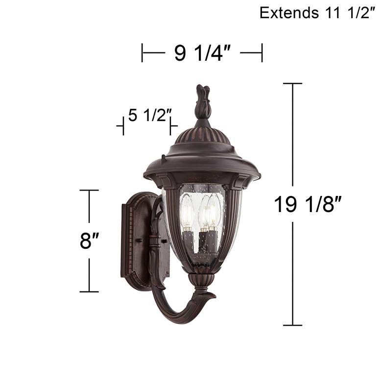 Image 7 John Timberland Casa Sierra 19 1/8 inch Traditional Outdoor Wall Light more views