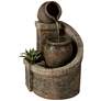 Thumbnail3 of John Timberland Cascading 35" Rustic Two Jug Fountain with LED Light